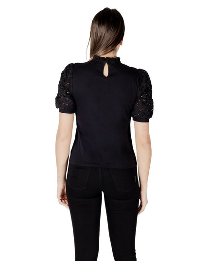 Morgan De Toi Black Cotton T-Shirt
