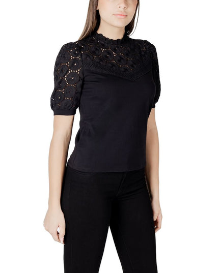 Morgan De Toi Black Cotton T-Shirt