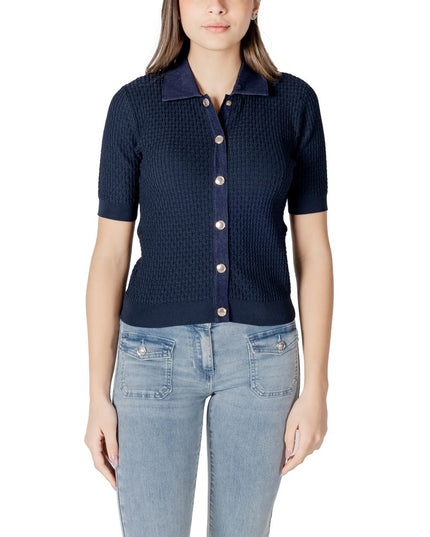 Morgan De Toi Blue Polyester Shortsleeve Shirt