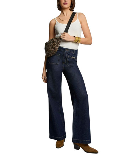 Morgan De Toi Cream Cotton Tank Tops