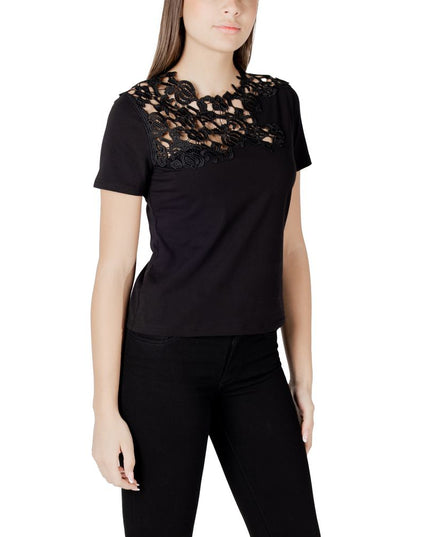Morgan De Toi Black Cotton T-Shirt
