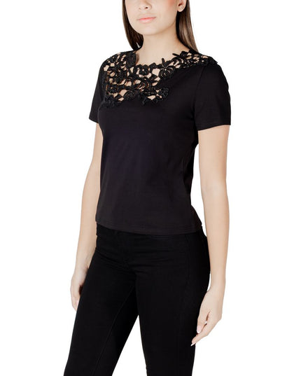 Morgan De Toi Black Cotton T-Shirt