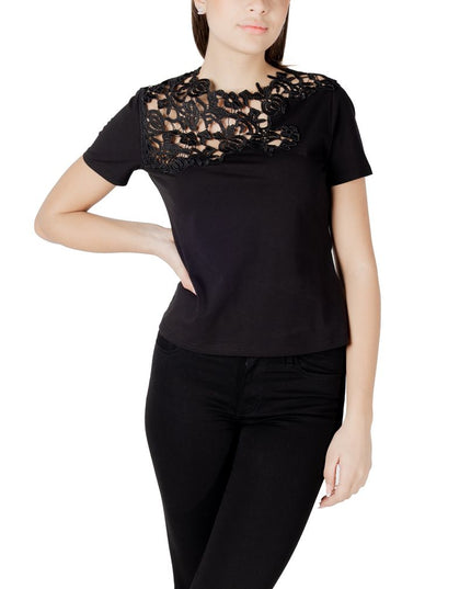 Morgan De Toi Black Cotton T-Shirt