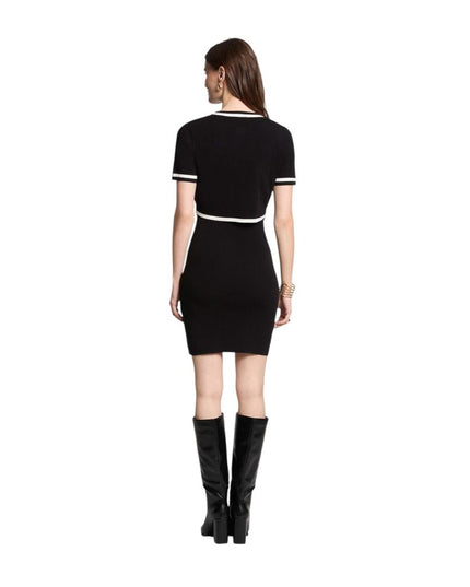 Morgan De Toi Black Viscose Short Dress