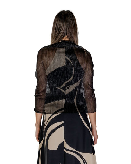 Rinascimento Black Polyester Scarf