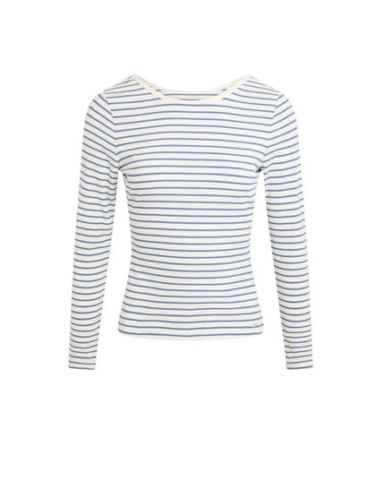 Morgan De Toi White Viscose Long Sleeve T-Shirt