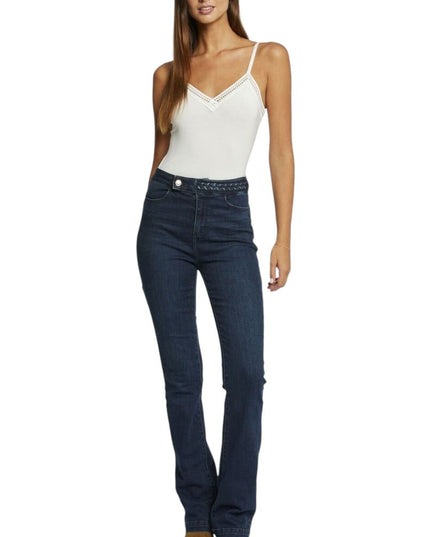 Morgan De Toi Cream Viscose Tank Tops