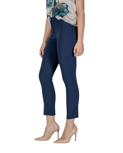 Rinascimento Blue Polyester Casual Pants