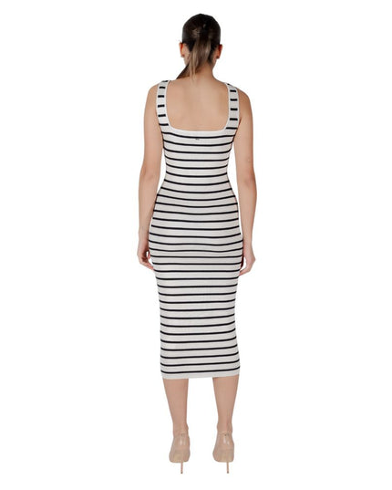 Morgan De Toi Beige Viscose Long Dress