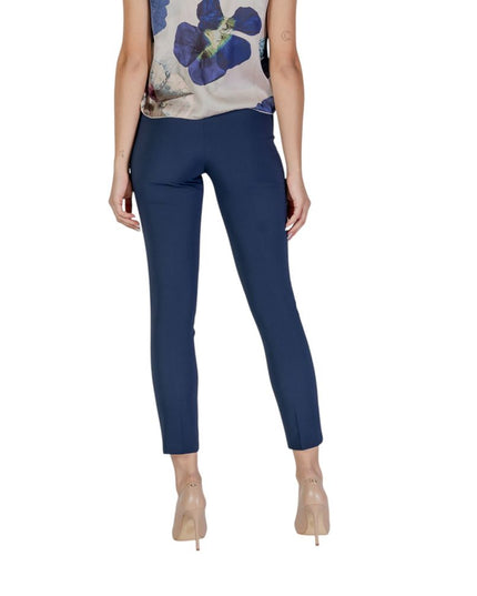 Rinascimento Blue Polyester Casual Pants