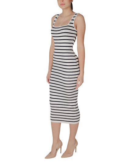 Morgan De Toi Beige Viscose Long Dress