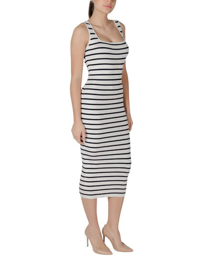 Morgan De Toi Beige Viscose Long Dress