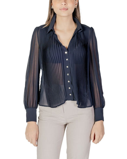 Morgan De Toi Blue Polyester Blouse