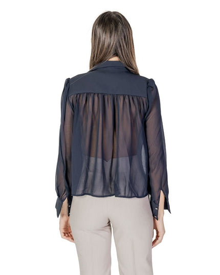 Morgan De Toi Blue Polyester Blouse