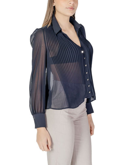 Morgan De Toi Blue Polyester Blouse