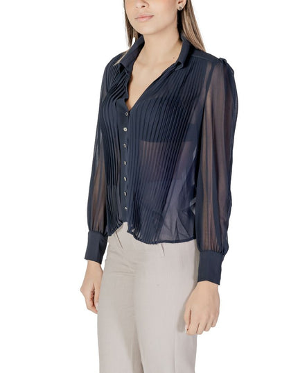 Morgan De Toi Blue Polyester Blouse