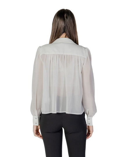 Morgan De Toi White Polyester Blouse