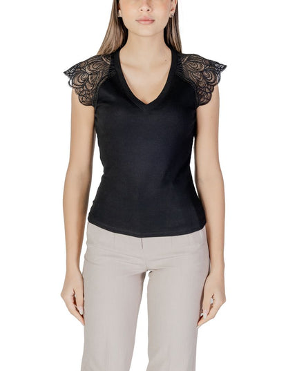 Morgan De Toi Black Recycled Polyester Tank Tops