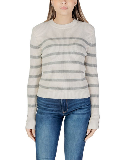 Morgan De Toi Cream Cotton Sweatshirt