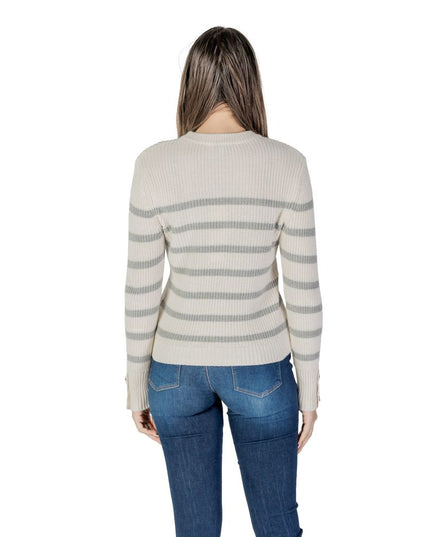 Morgan De Toi Cream Cotton Sweatshirt