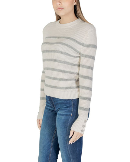 Morgan De Toi Cream Cotton Sweatshirt