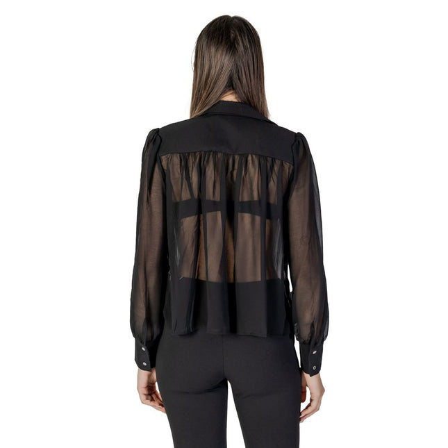 Morgan De Toi Black Polyester Blouse