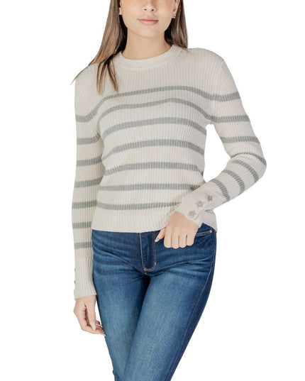 Morgan De Toi Cream Cotton Sweatshirt