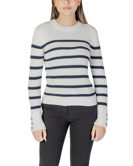 Morgan De Toi White Cotton Sweatshirt
