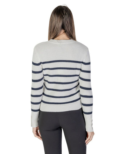 Morgan De Toi White Cotton Sweatshirt