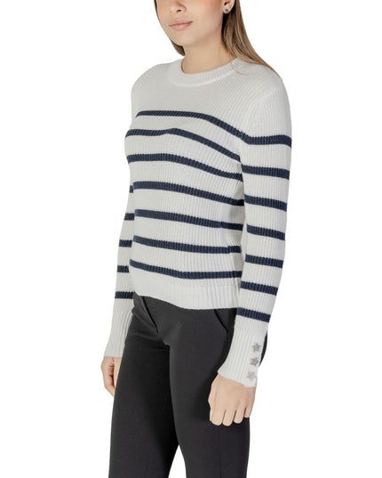 Morgan De Toi White Cotton Sweatshirt