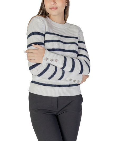 Morgan De Toi White Cotton Sweatshirt