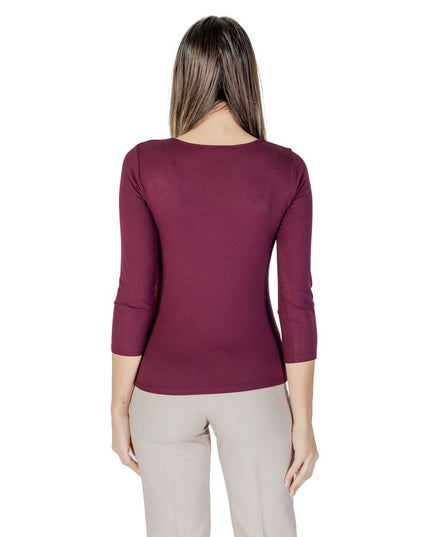 Morgan De Toi Purple Viscose Long Sleeve T-Shirt
