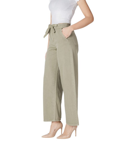 Only Green Cotton Casual Pants