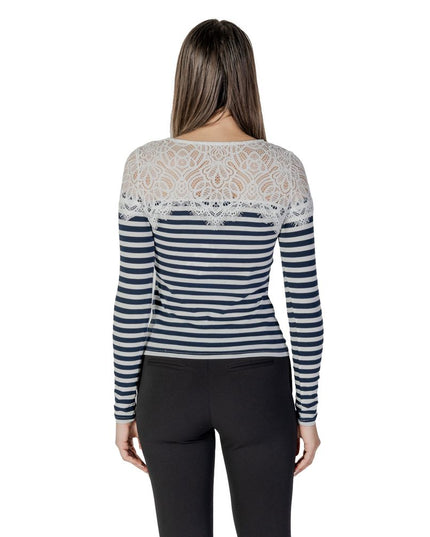 Morgan De Toi White Recycled Polyester Long Sleeve T-Shirt