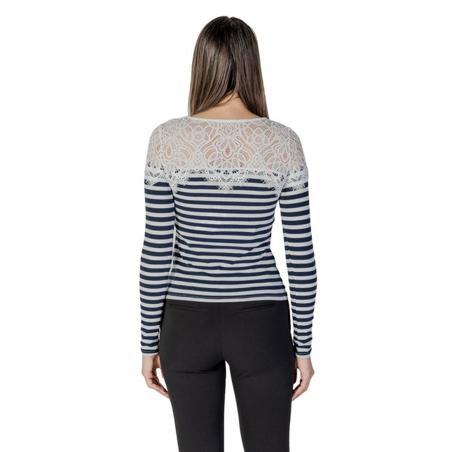 Morgan De Toi White Recycled Polyester Long Sleeve T-Shirt