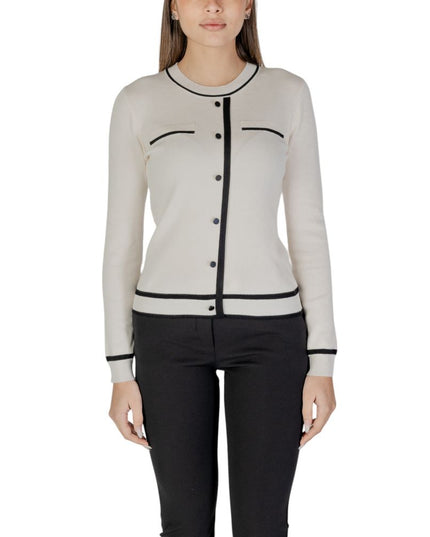 Morgan De Toi Cream Viscose Cardigan