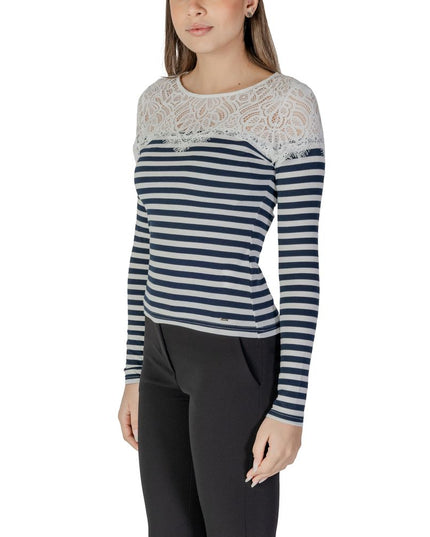 Morgan De Toi White Recycled Polyester Long Sleeve T-Shirt