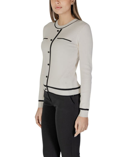 Morgan De Toi Cream Viscose Cardigan