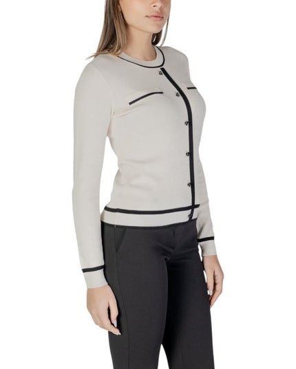 Morgan De Toi Cream Viscose Cardigan