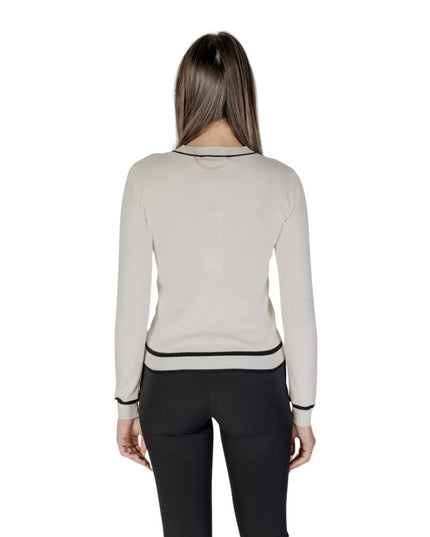 Morgan De Toi Cream Viscose Cardigan