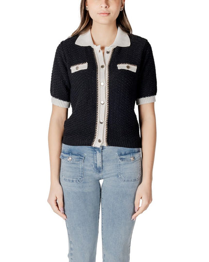 Morgan De Toi Black Recycled Cotton Sweater