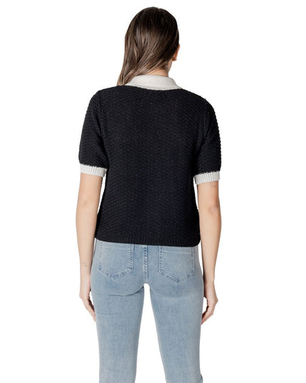 Morgan De Toi Black Recycled Cotton Sweater