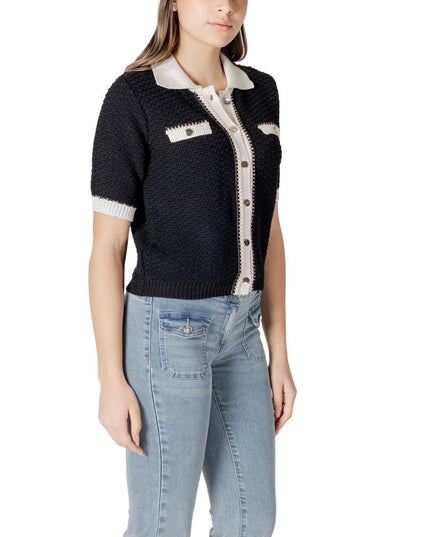 Morgan De Toi Black Recycled Cotton Sweater