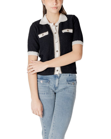 Morgan De Toi Black Recycled Cotton Sweater