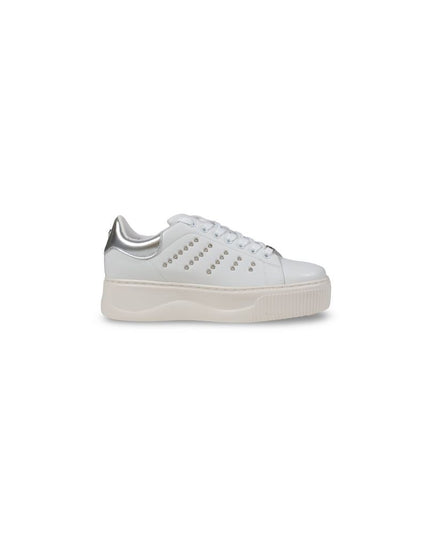 Cult White Leather Low Top Sneakers