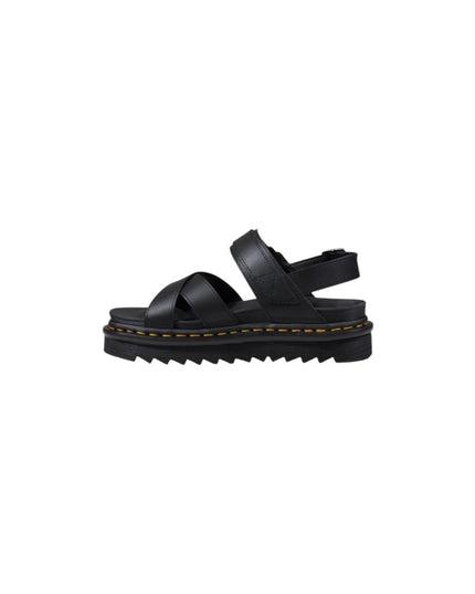 Dr. Martens Black Leather Flat Sandals