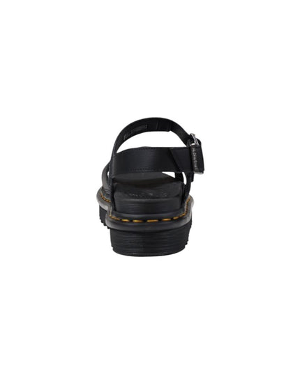 Dr. Martens Black Leather Flat Sandals