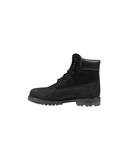 Timberland Black Leather Lace-Up Boots