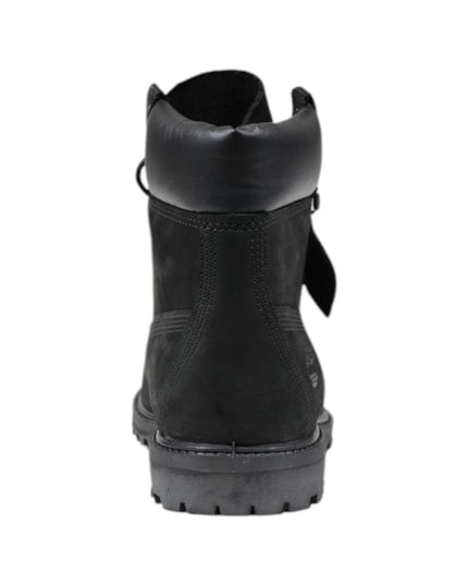 Timberland Black Leather Lace-Up Boots