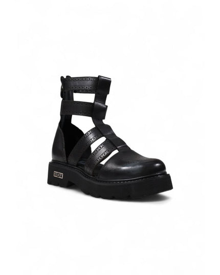 Cult Black Leather Sandals